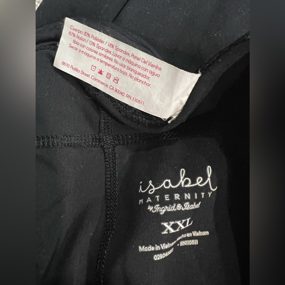 Isabel Maternity Athletic Maternity Capris w/ Over Belly Panel size XXL - Picture 5 of 5